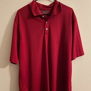 Cypress Club Performance Men's Red Polo Size XL